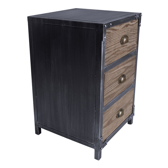 17 Stories Kira Metal Nightstand & Reviews Wayfair